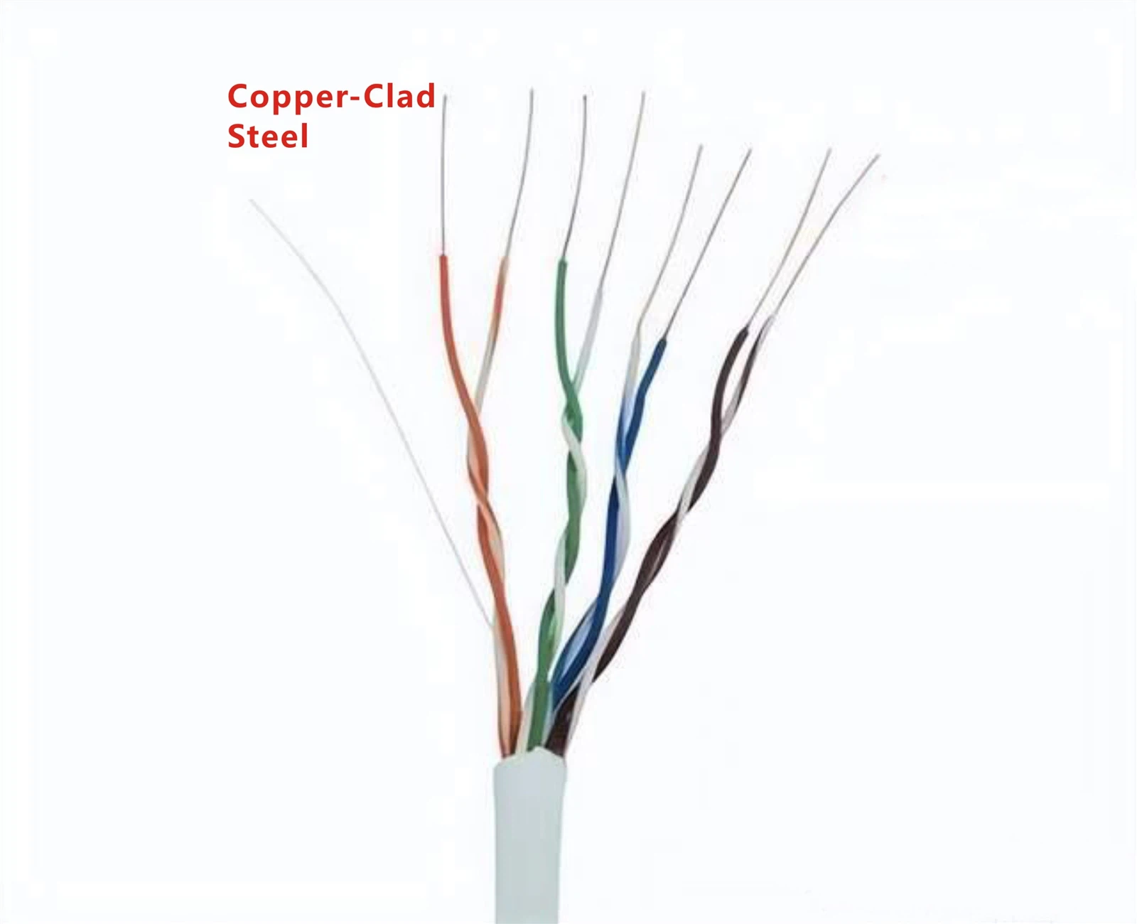 Performance: Copper-clad steel cable has inferior performance. Performance: Copper-clad steel cable has inferior performance.