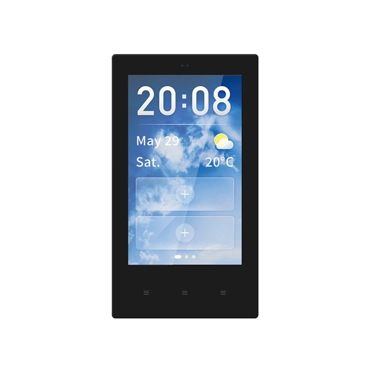 4 "Smart Control Panel P6el-B schwarz und modern