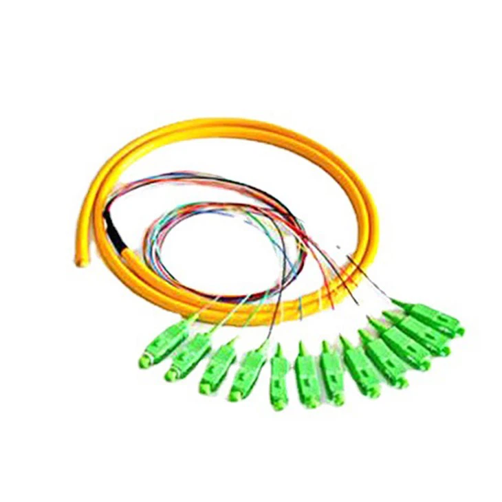 12-Core SC/APC FC/APC Singlemode Sarciniform Pigtail Optical Cable