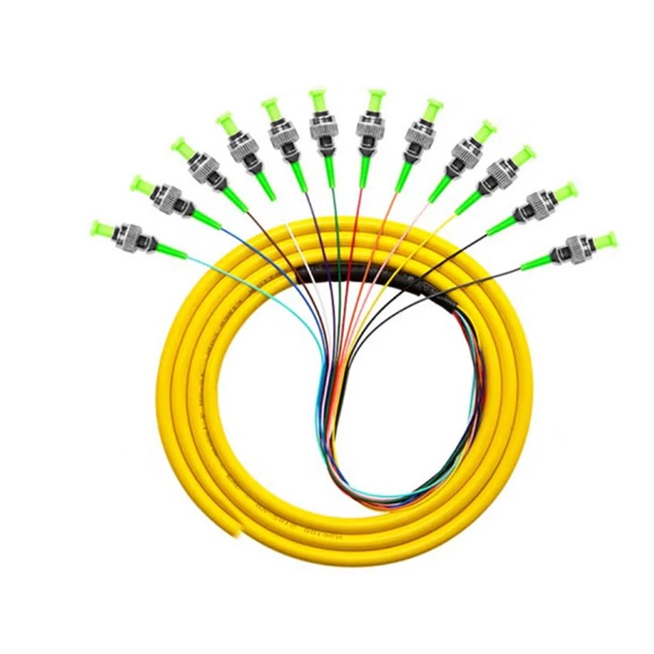 12-Core SC/APC FC/APC Singlemode Sarciniform Pigtail Optical Cable