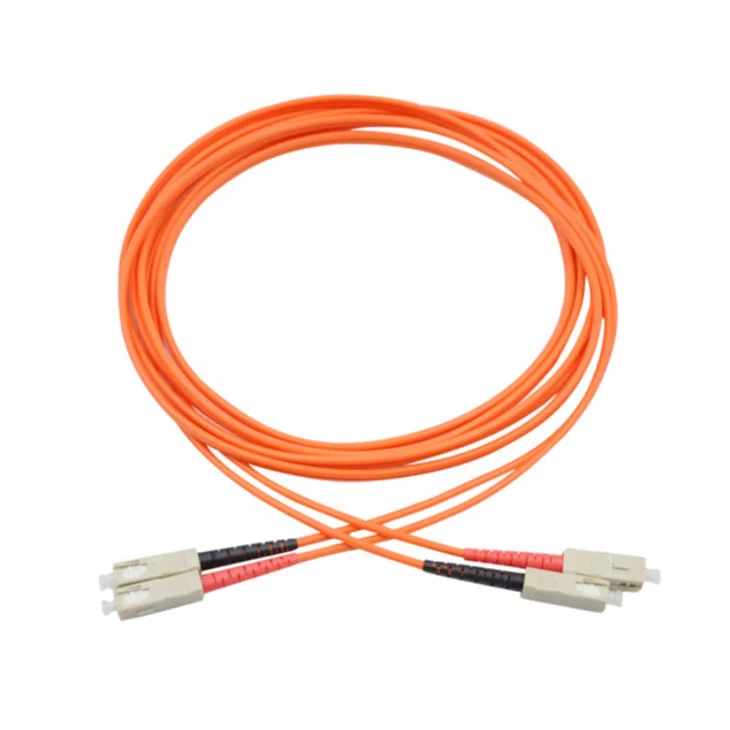 SC-SC 3m Telecommunications-Grade Dual-Core Pigtail OM2 Multimode Fiber Patch Cord