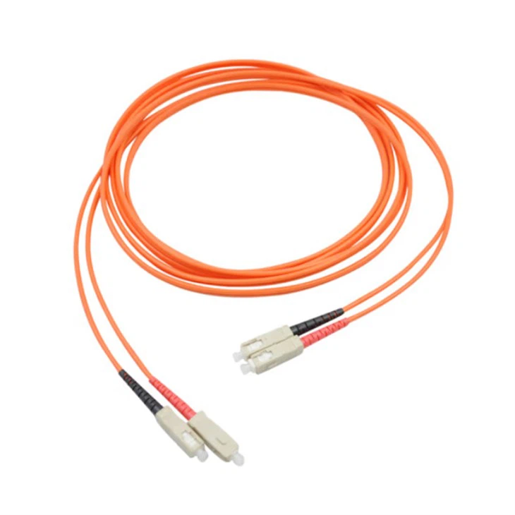 SC-SC 3m Telecommunications-Grade Dual-Core Pigtail OM2 Multimode Fiber Patch Cord