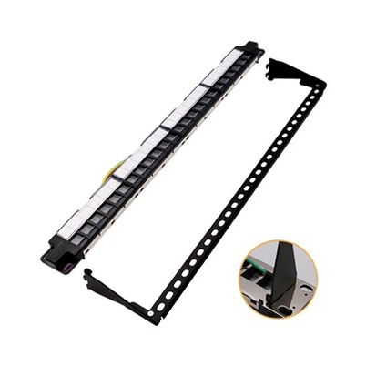 1U 24- Port Shield Blind Patch -Patch -Panel