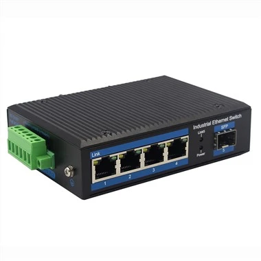 4- Port 10/100Base-TX bis 100Base-FX Industrial Ethernet Switch