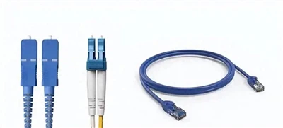 Ethernet -Kabel gegen Glasfaser