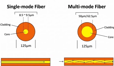 Singlemode-Glasfaser vs. Multimode-Glasfaser: Welche benötigen Sie?