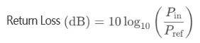 Calculate RL according to the return loss definition. Calculate RL according to the return loss definition.