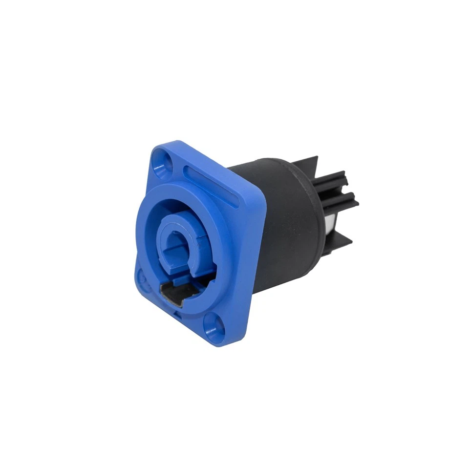 20A 250V Lockable AC Power Connector 3-Pin Chassis Mount