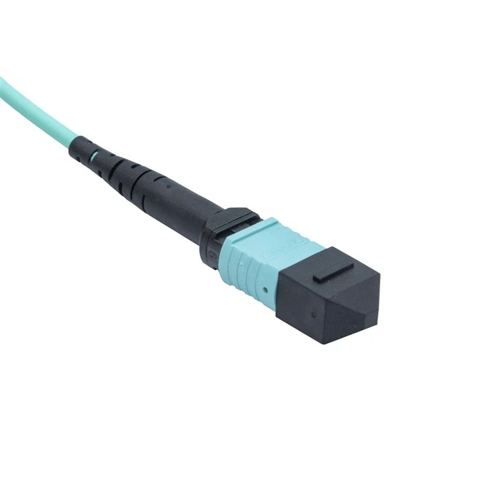 OM4 Multimode Simplex 50/125μm MPO-MPO 12-fiber Optical Patch Cable