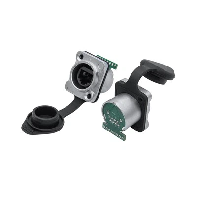 D-Shape-Panel RJ45 Washingtonfestes Anschluss|Metallflansch