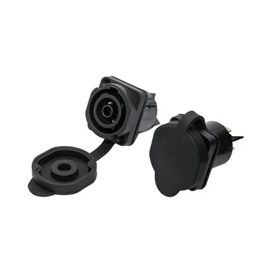 Kompakte D-Größe wasserdichte weibliche Power-Out-Steckdose
