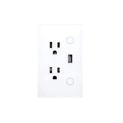 US Standard Smart Wi -Fi/Zigbee Wall Socket mit USB -Anschluss - Sprachsteuerung kompatibel mit Alexa & Google Home